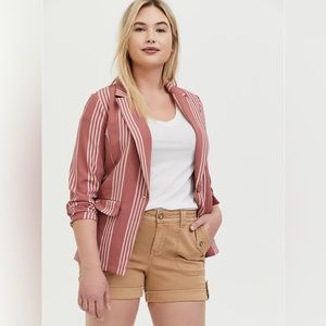 TORRID Pink Striped Blazer